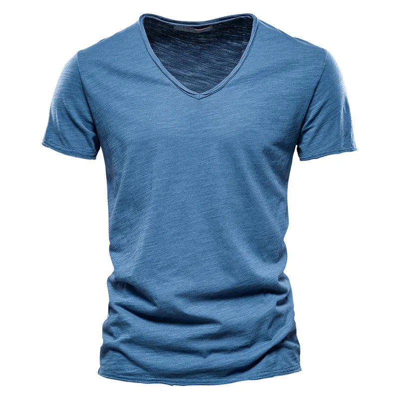 Męski Koszulka V Neck