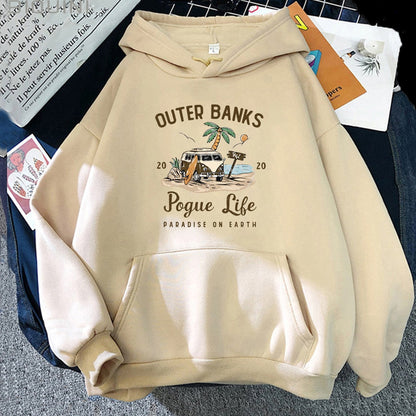 Sudadera con capucha Banks Pogue Life | Sudadera con capucha para mujer con estampado estético | Kpop Style Streetwear