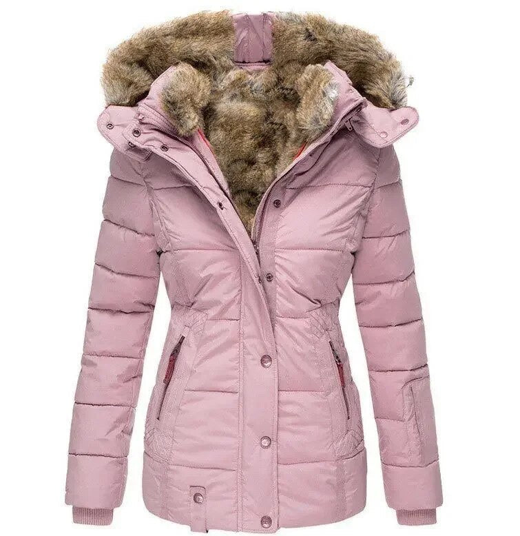 Elegante abrigo de invierno para mujer