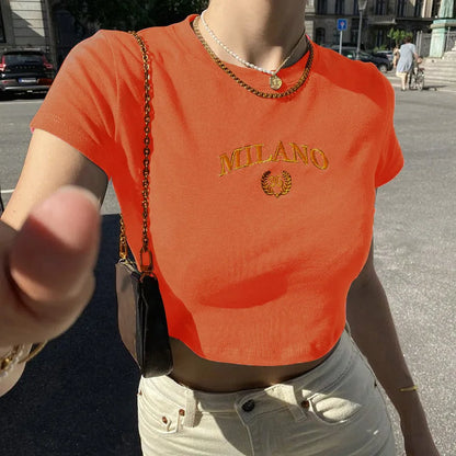 Juliane | Trendy Milano Crop Top para Mujer