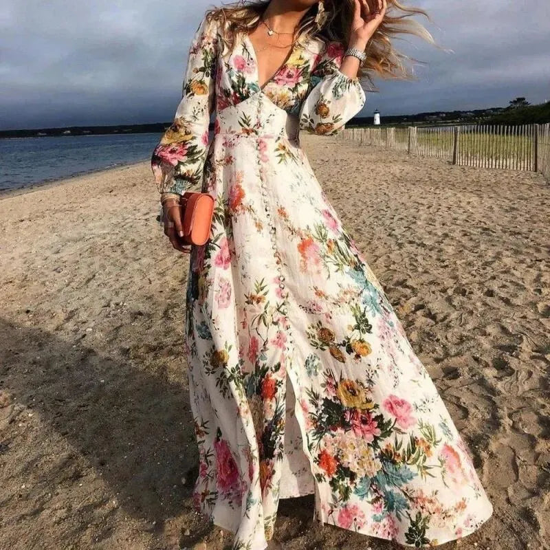 Janis - Vestido con estampado floral