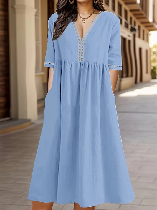 Vestido de verano con escote en V