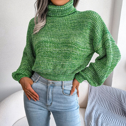 Kim - Jersey informal de punto y cuello alto