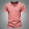 Męski T-Shirt Z Dekoltem W Serek
