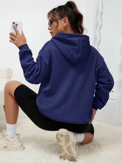 Dorte | Sudadera holgada con capucha y bolsillo para mujer