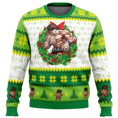 Markus | Cálido jersey con escote redondo y estampados navideños en 3D para hombre y mujer