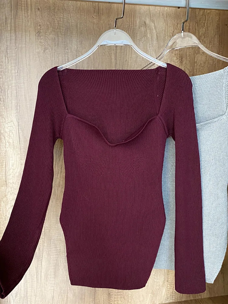 Top de punto elástico para mujer