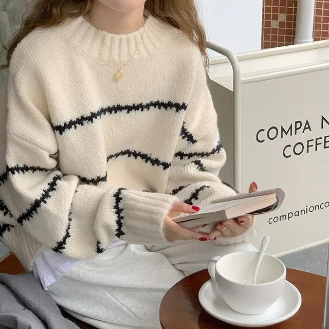 Remy - jersey de punto a rayas retro