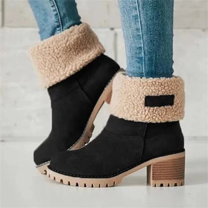 Kalvira™ | Botas de invierno cálidas con cuello abatible