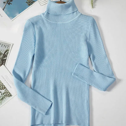 Lucy| Jersey de cuello alto otoñal para mujer