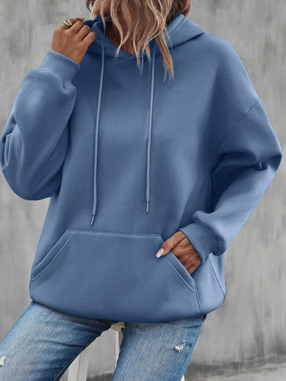 Dorte | Sudadera holgada con capucha y bolsillo para mujer