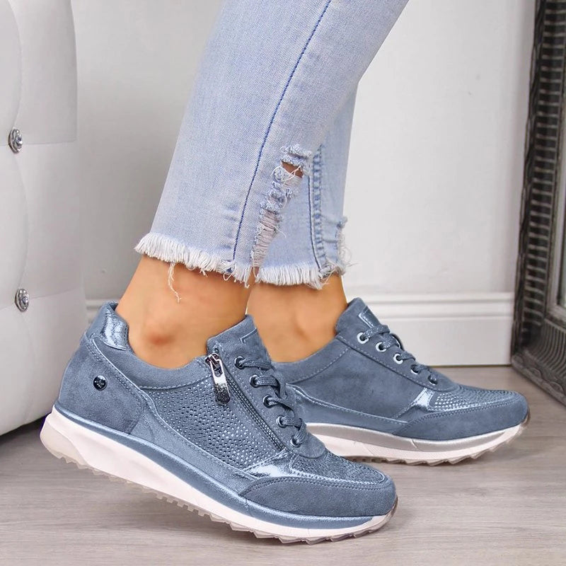 Mujer zapatos planos de cuero zapatos de enfermera damas niña