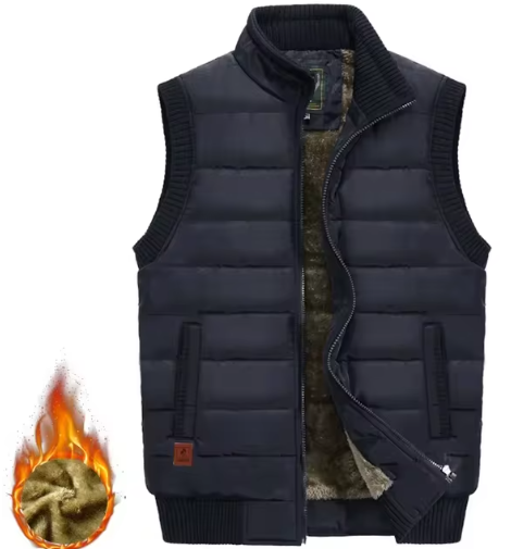 Chaleco de abrigo con forro para hombre