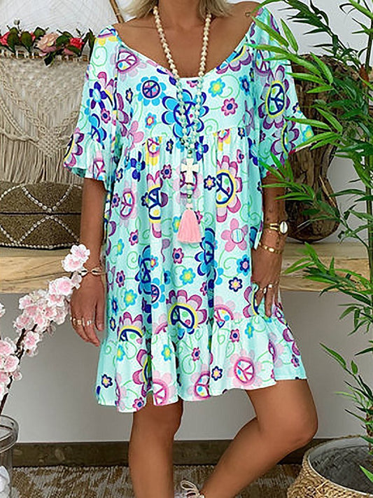 vestido estampado
