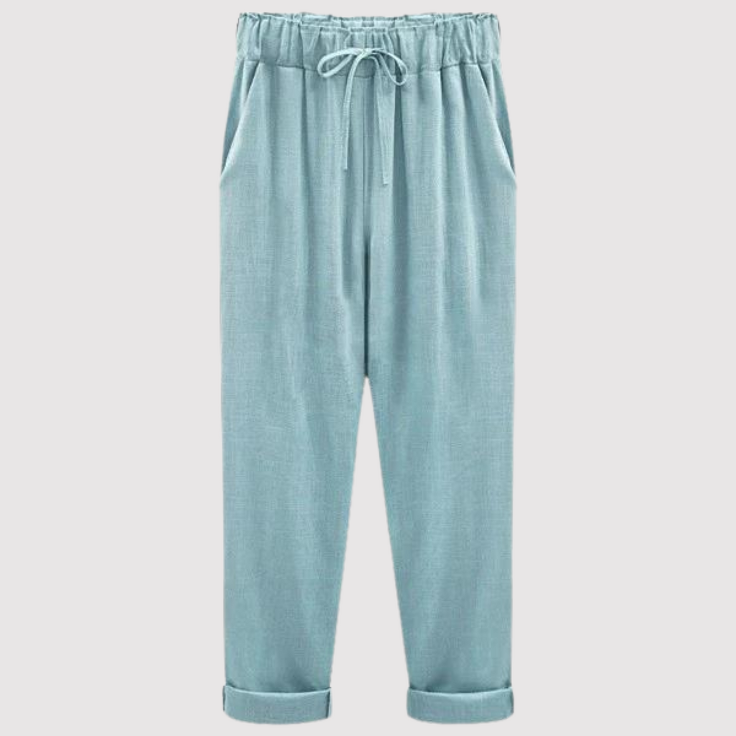 Pantalones de algodón y lino