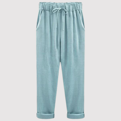 Pantalones de algodón y lino