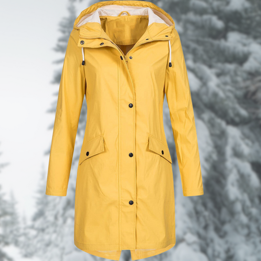 Chubasquero largo impermeable a la moda