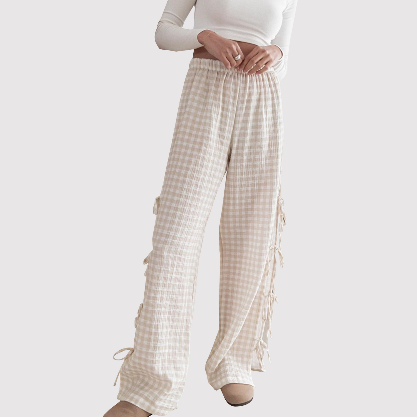 Abbie - Pantalones de pierna ancha para mujer