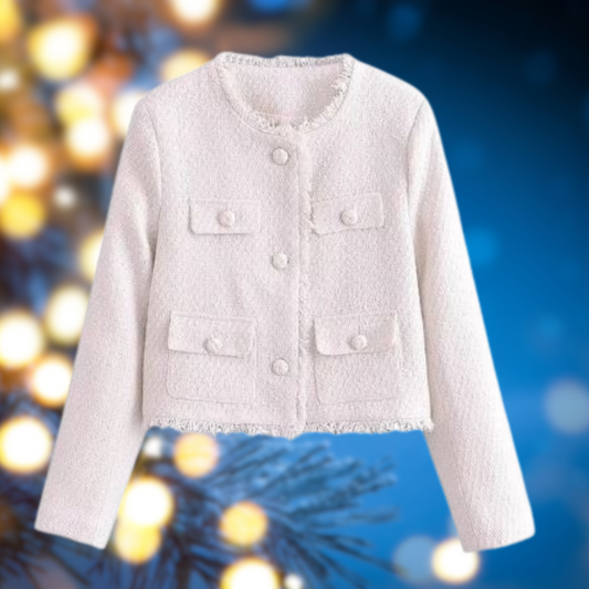 Elegante chaqueta recortada