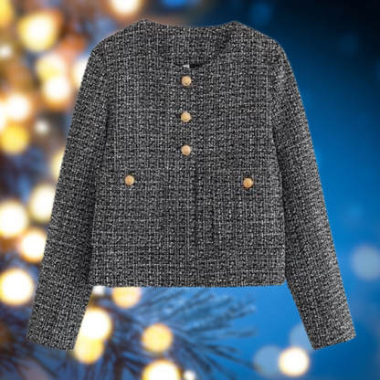 Elegante chaqueta recortada
