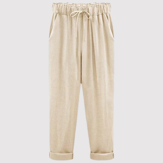 Pantalones de algodón y lino