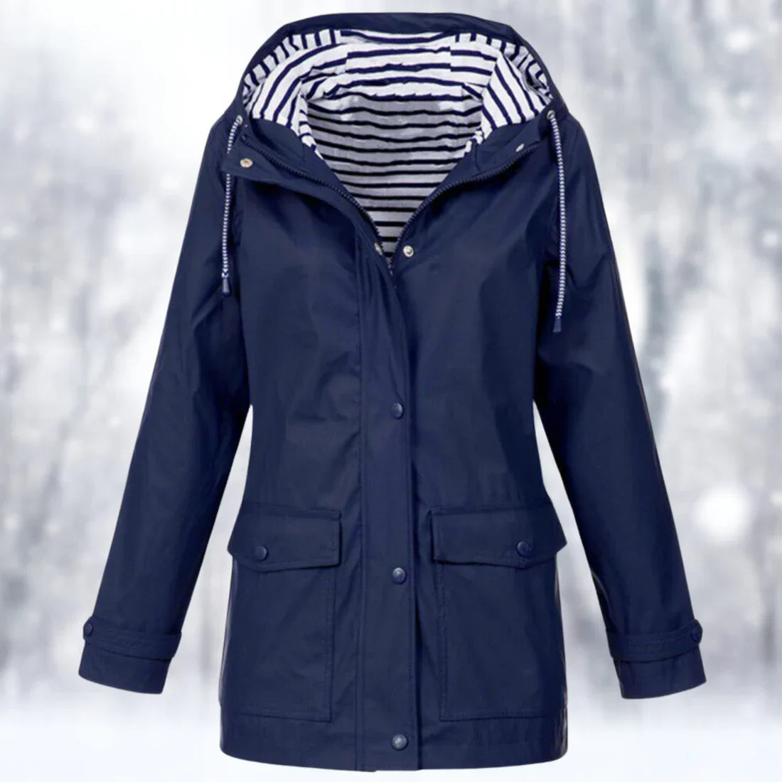 Chaqueta impermeable y cortaviento para mujer