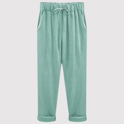 Pantalones de algodón y lino