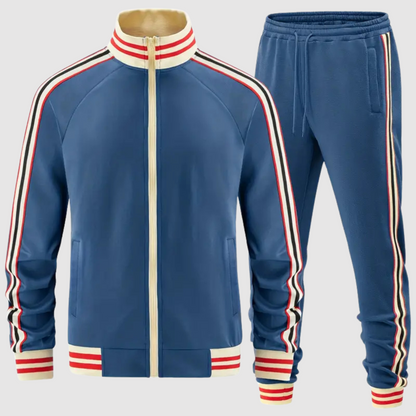 Oscar - Conjunto de chándal a rayas y pantalón deportivo para hombre