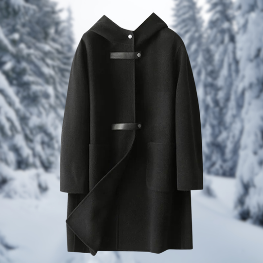 Elegante, cálido y sofisticado abrigo de invierno para mujer