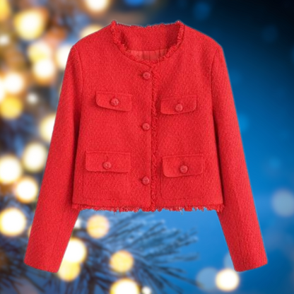 Elegante chaqueta recortada