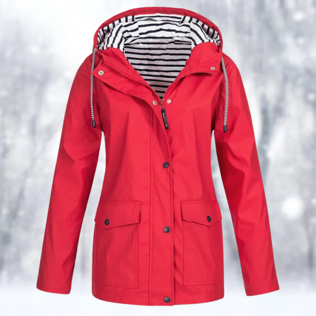 Chaqueta impermeable y cortaviento para mujer