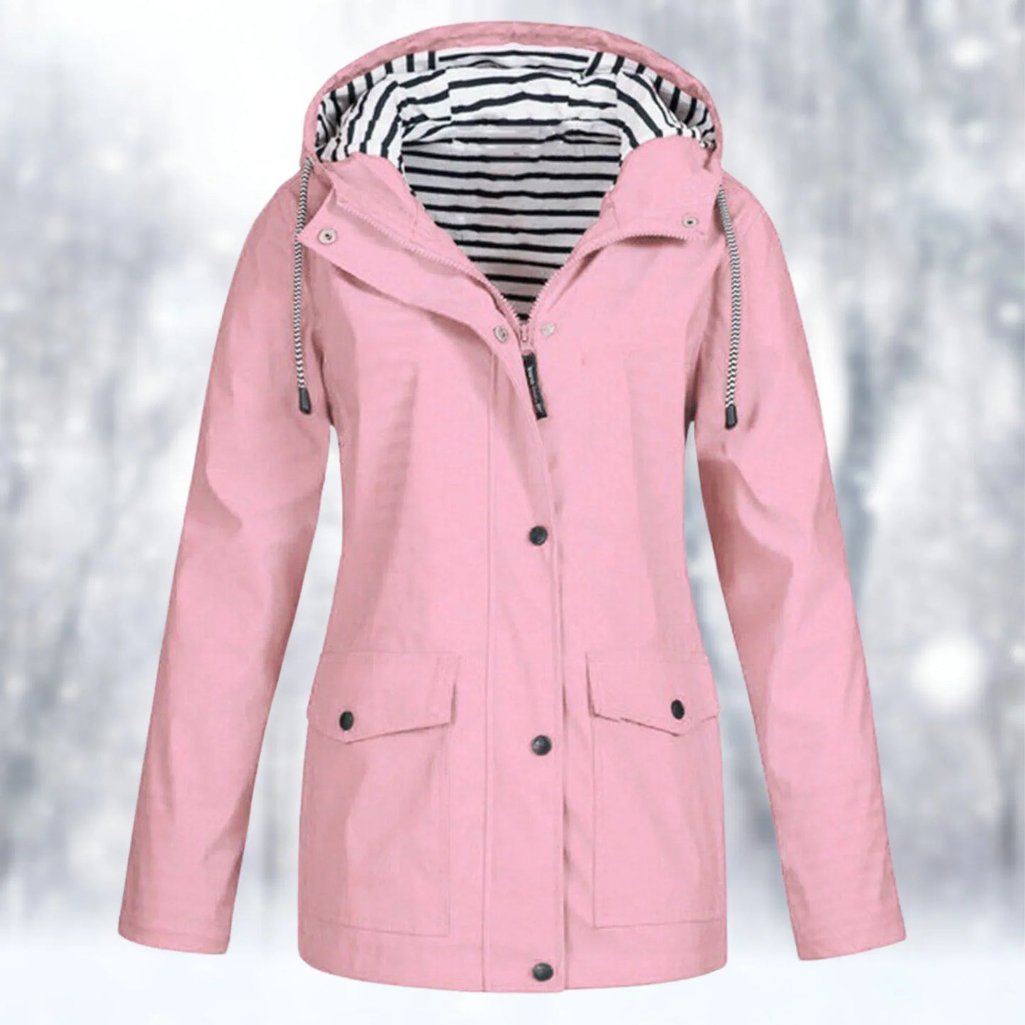 Chaqueta impermeable y cortaviento para mujer