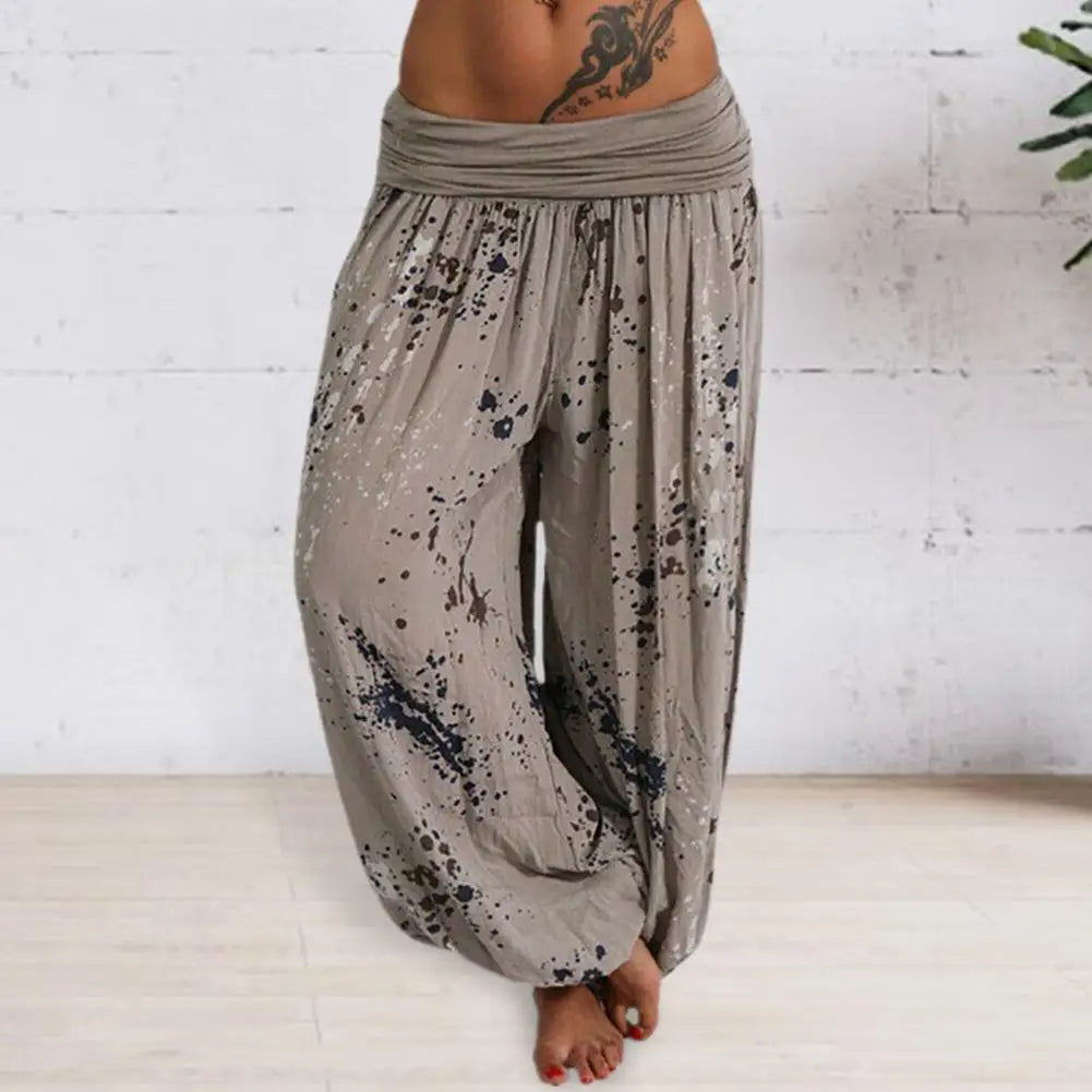 Pantalones Tie Dye con estampado para mujer