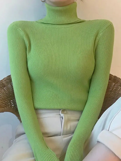 Jersey de cuello alto para mujer