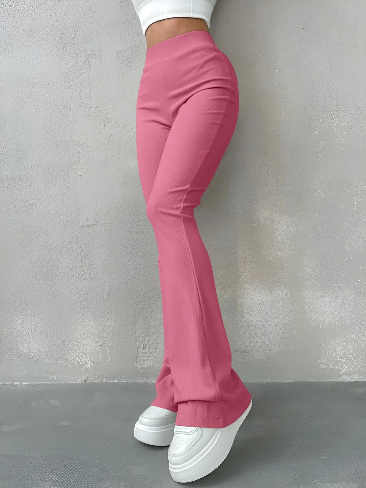 Nina - Pantalones acampanados de cintura alta para mujer