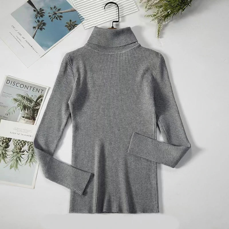 Dara| Jersey de cuello alto medio para mujer