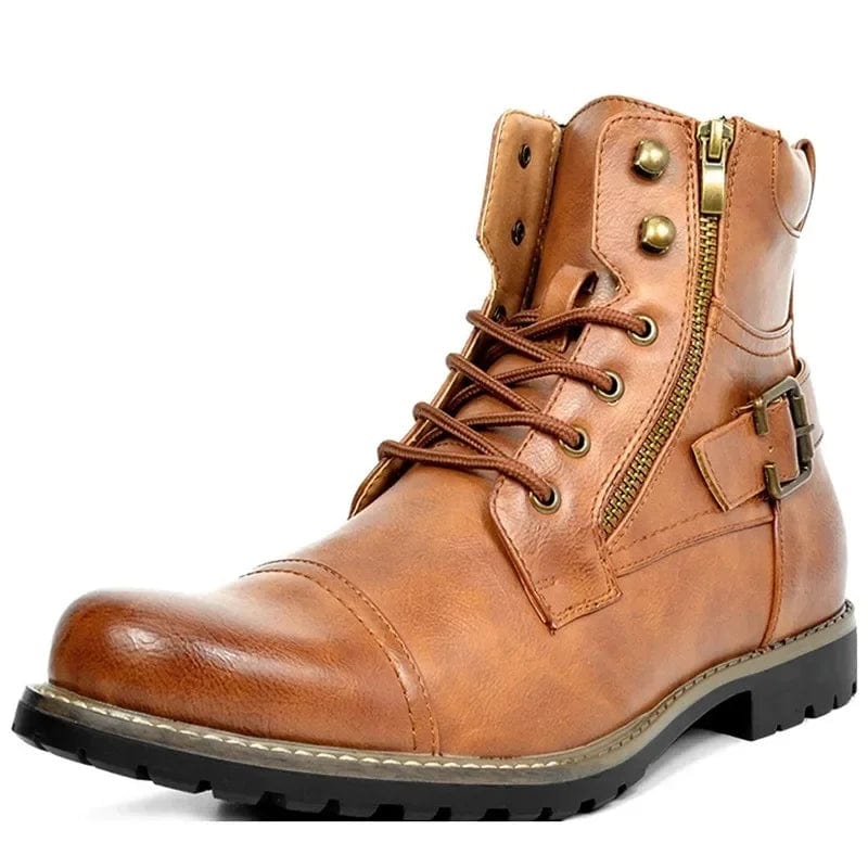 Quyressa™ | Botas de piel con cordones Constable