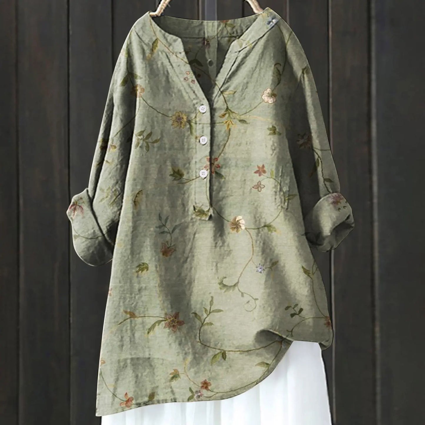 Qinna | camisa de lino y algodón