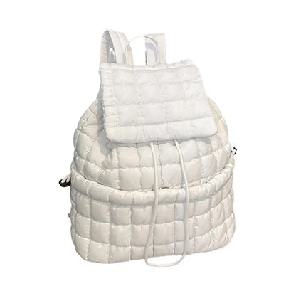 Amanda | Espaciosa mochila de viaje de nylon ligero con cordón de ajuste