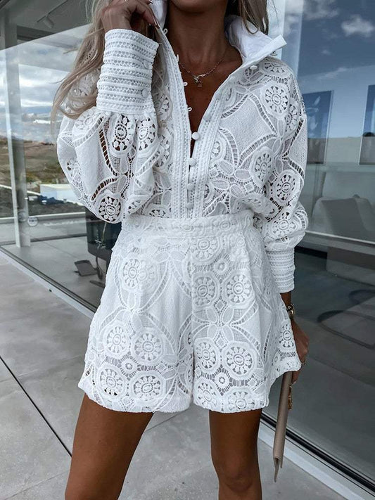Conjunto de Encaje | Elegancia Romántica | Precioso Encaje | Perfecto para Bodas y Galas