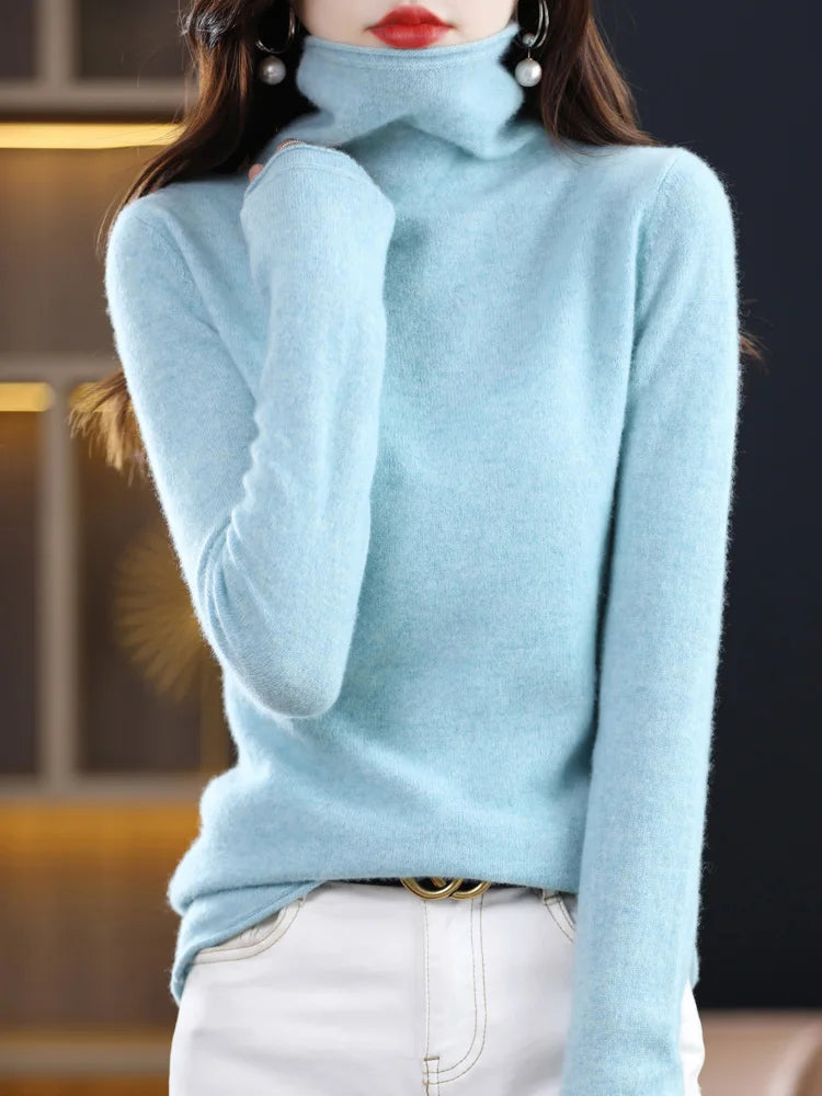 Noimee | Jersey de punto con cuello alto y corte entallado para mujer