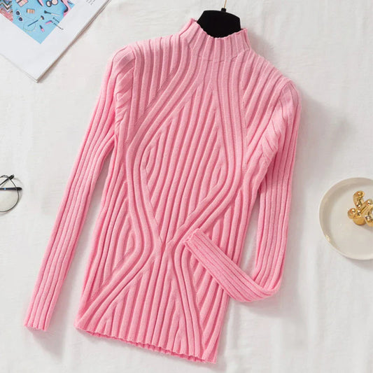 Dara| Jersey de cuello alto medio para mujer