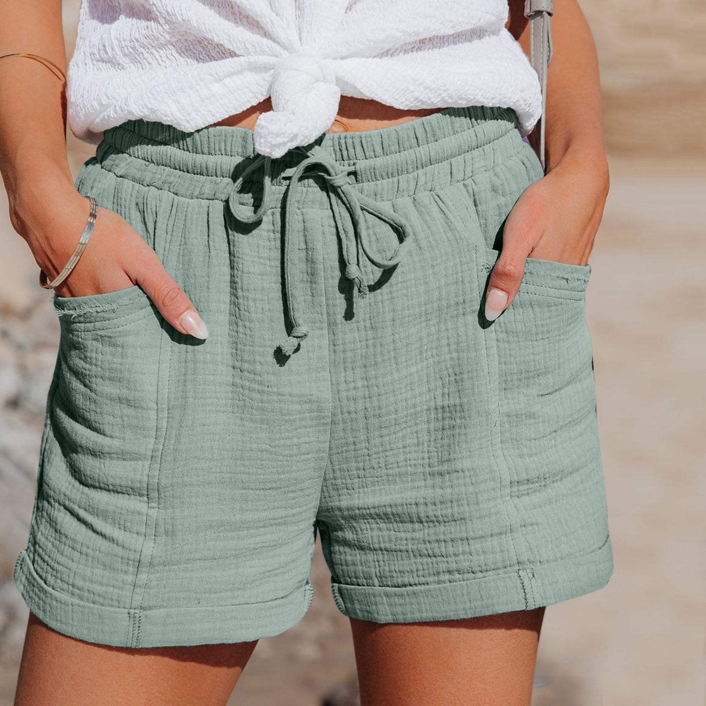 Pantalones cortos | Aireados | Cómodos con cordón | Ideales para los días de verano