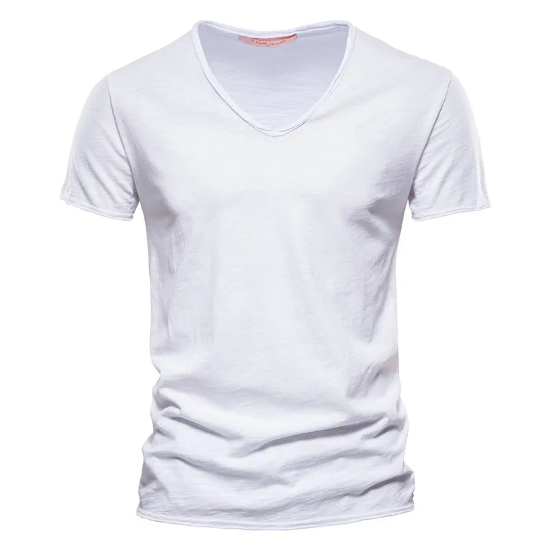 Męski Koszulka V Neck
