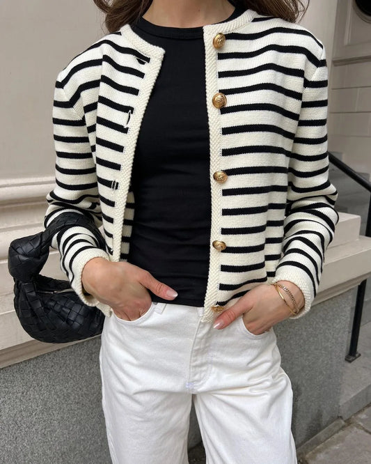 Chaleco Roeline | Chaleco de rayas para mujer