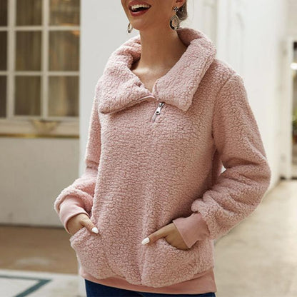 Maya | Sudadera con capucha de forro polar suave para mujer en invierno