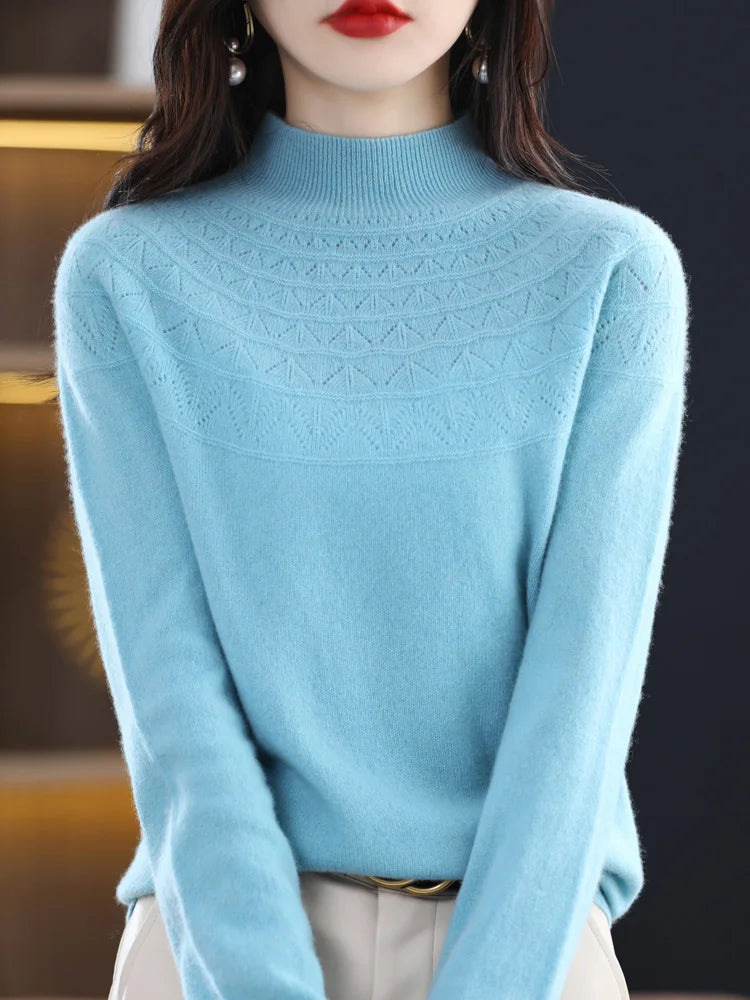 Jersey de invierno Dako con cuello moca