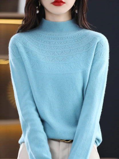 Jersey de invierno Dako con cuello moca