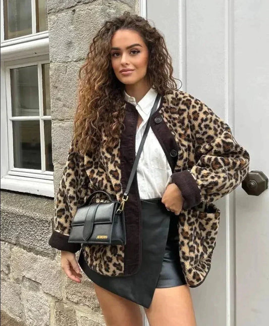 Chaqueta Wiliane | Chaqueta de mujer con estampado de leopardo