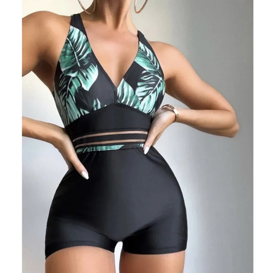 Push Up Bañador Verano Sexy Una Pieza Estampado
